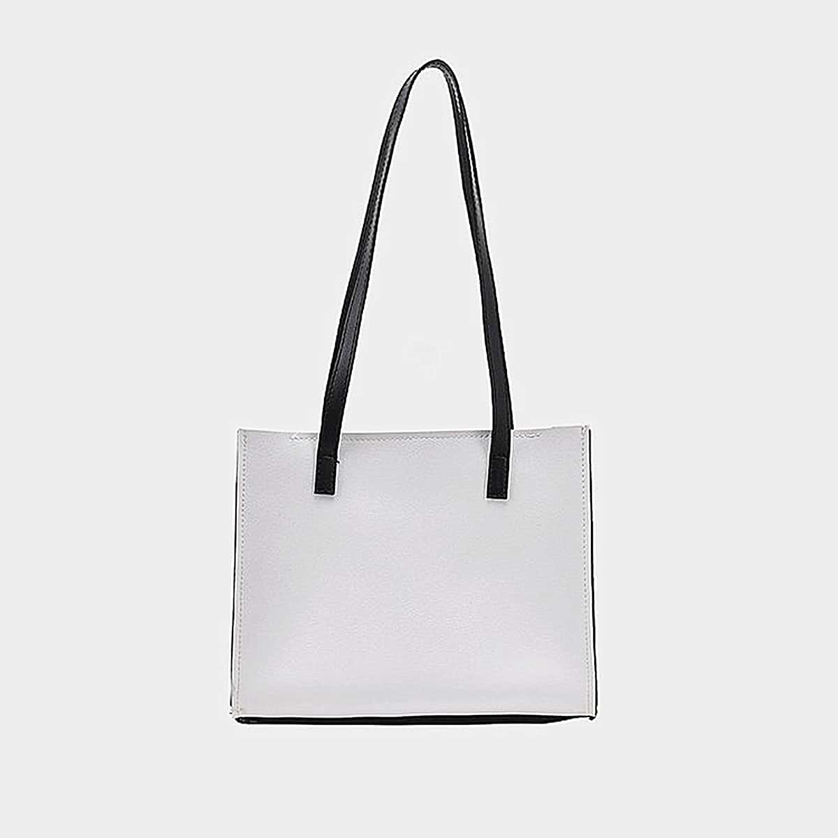 

Minimalist Tote Bag, Black and white