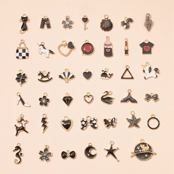 

41pcs DIY Jewelry Accessory Set, Black