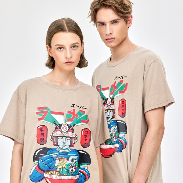 

X Vincenttrinidadart Unisex 1pc Graphic Tee, Khaki