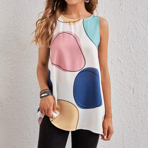 

Color Block Tank Top, Multicolor