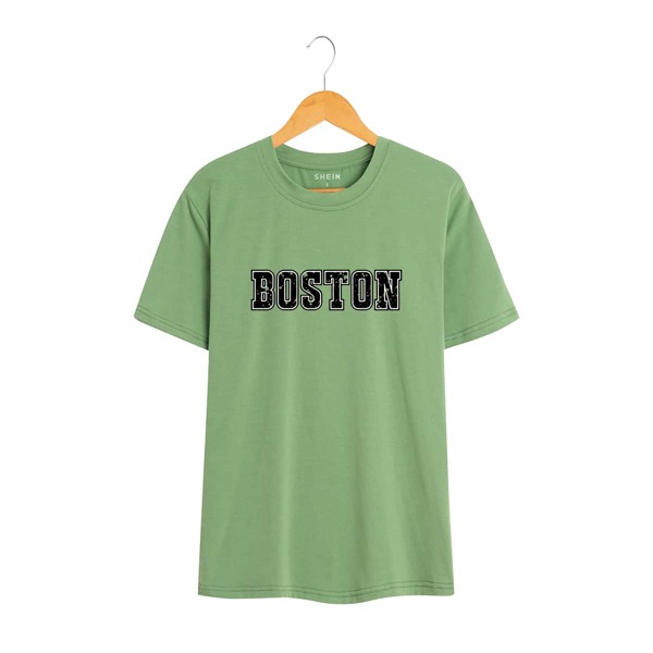 

Letter Graphic Short Sleeve Tee, Olive green