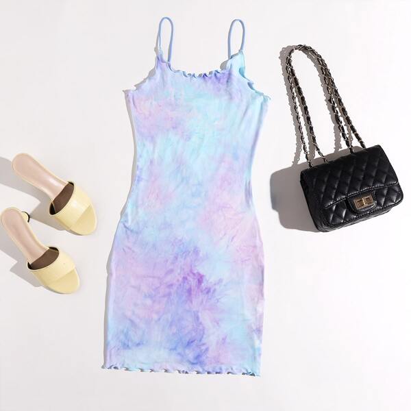 

Lettuce Trim Tie Dye Dress, Multicolor