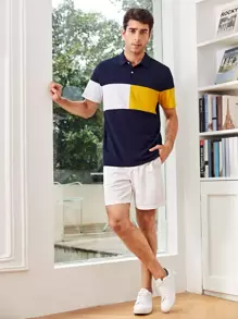 GENTILAND Men Solid Bermuda Shorts - Beige - View 3