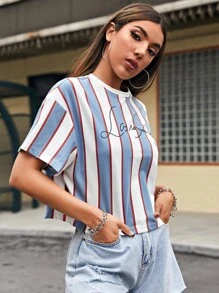 Muchica 字母和條紋上衣 - 彩色 - 查看 5