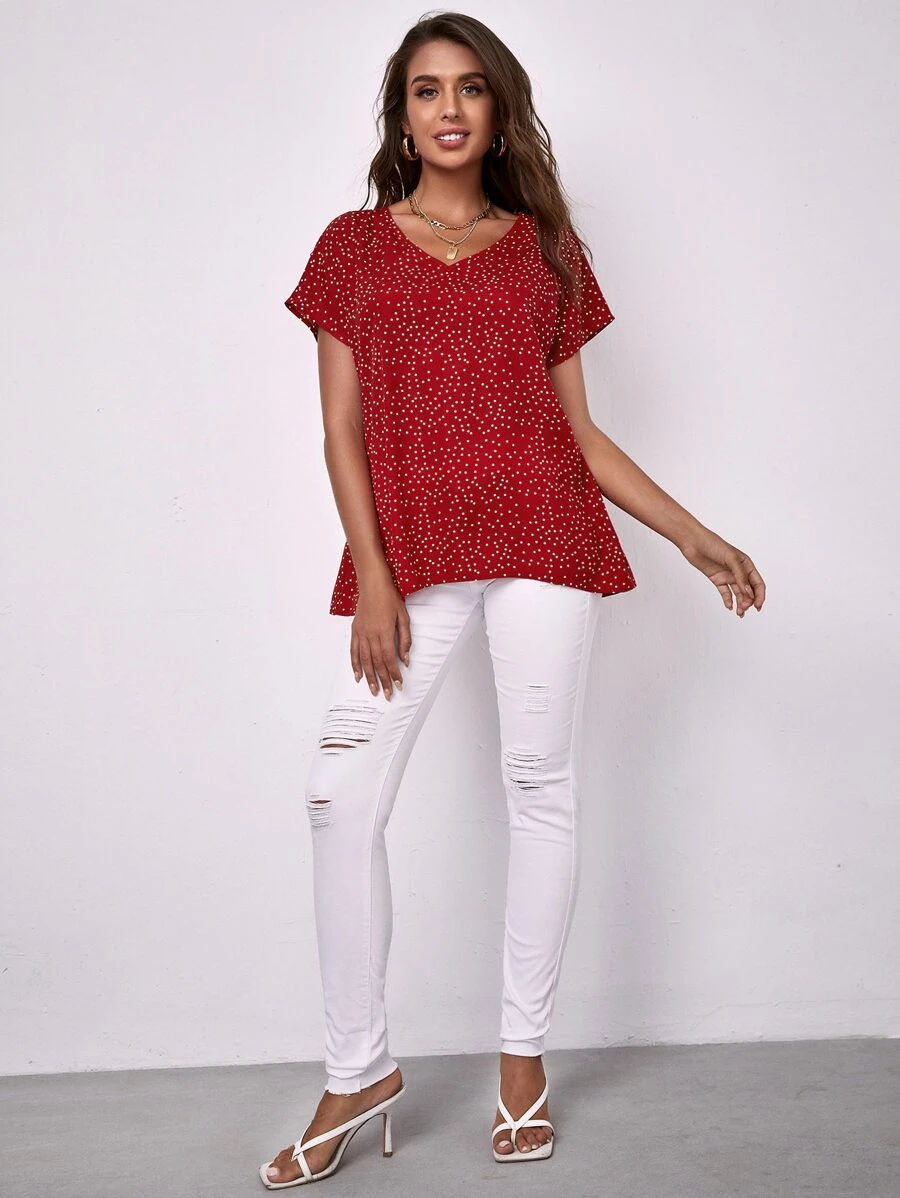 Polka Dot Top | SHEIN