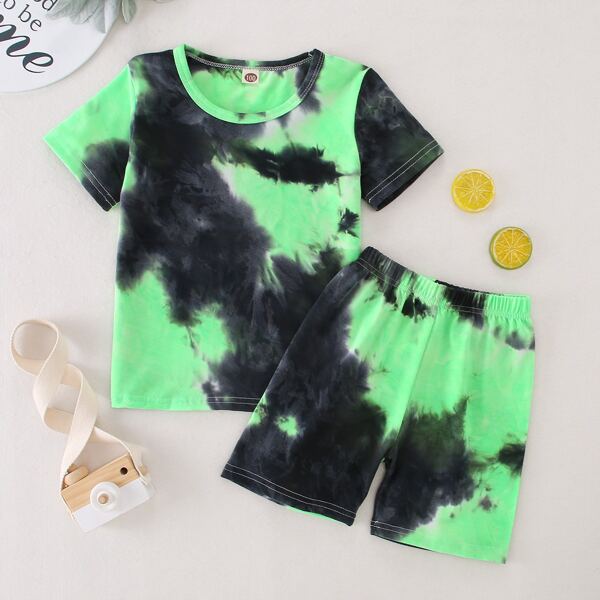 

Toddler Girls Tie Dye Tee & Shorts, Multicolor
