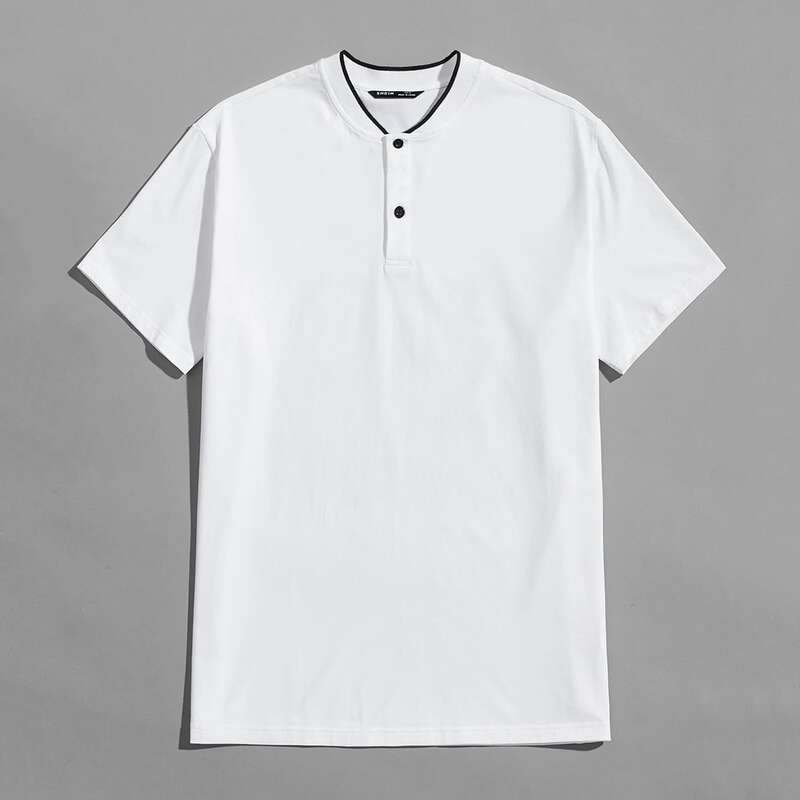 

Guys Contrast Binding Polo Shirt, White