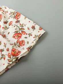 Toddler Girl Allover Floral Bow Front Dress