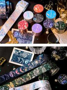 1roll Mixed Pattern Random Decorative Tape