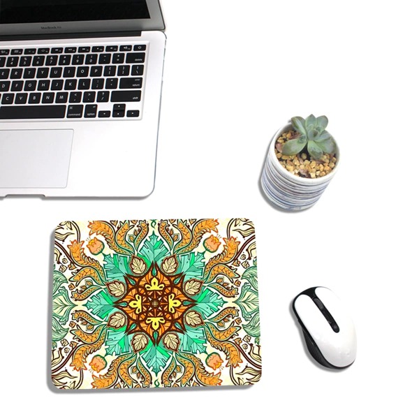 

Leaf Print Mouse Pad, Multicolor