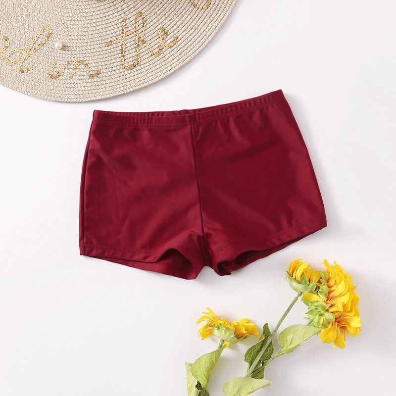 

Simple Solid Bikini Bottom, Burgundy