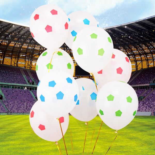 

11pcs Football Balloon Set, Multicolor