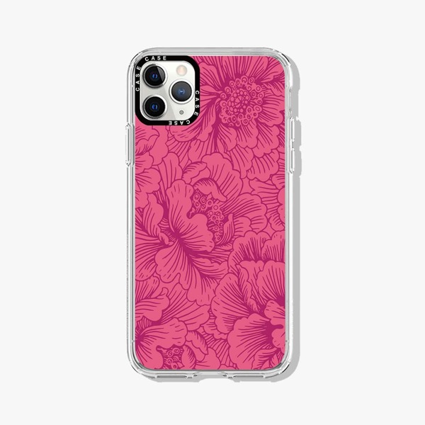 

Flower Print Phone Case, Hot pink