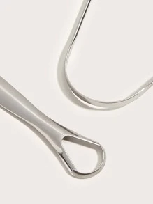 2pcs Tongue Cleaner Set - Silver - View 4