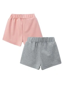 Shorts para niña pequeña Animal Casual - Multicolor - Ver 2