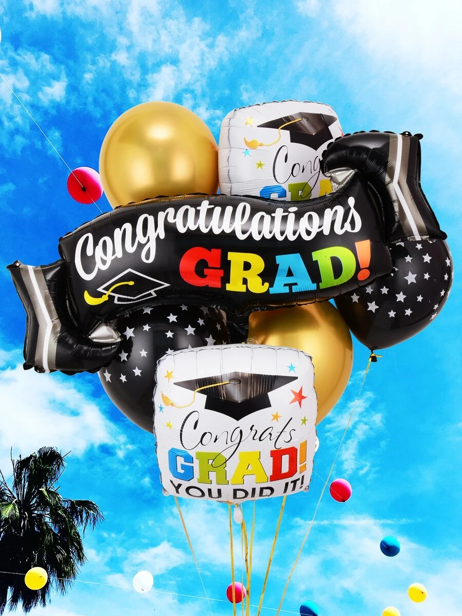 9pcs Graduation Party Balloon Set | SHEIN USA