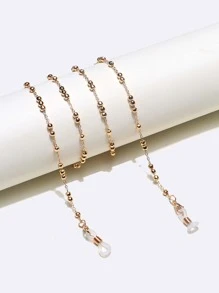 金屬釘珠裝飾眼鏡鏈