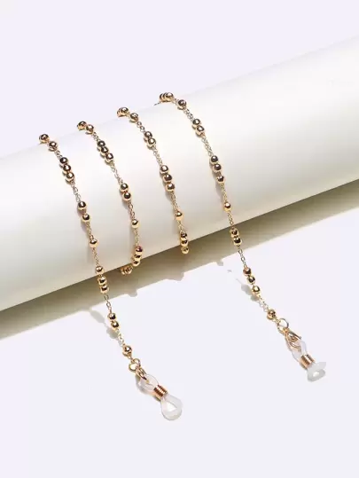金屬釘珠裝飾眼鏡鏈