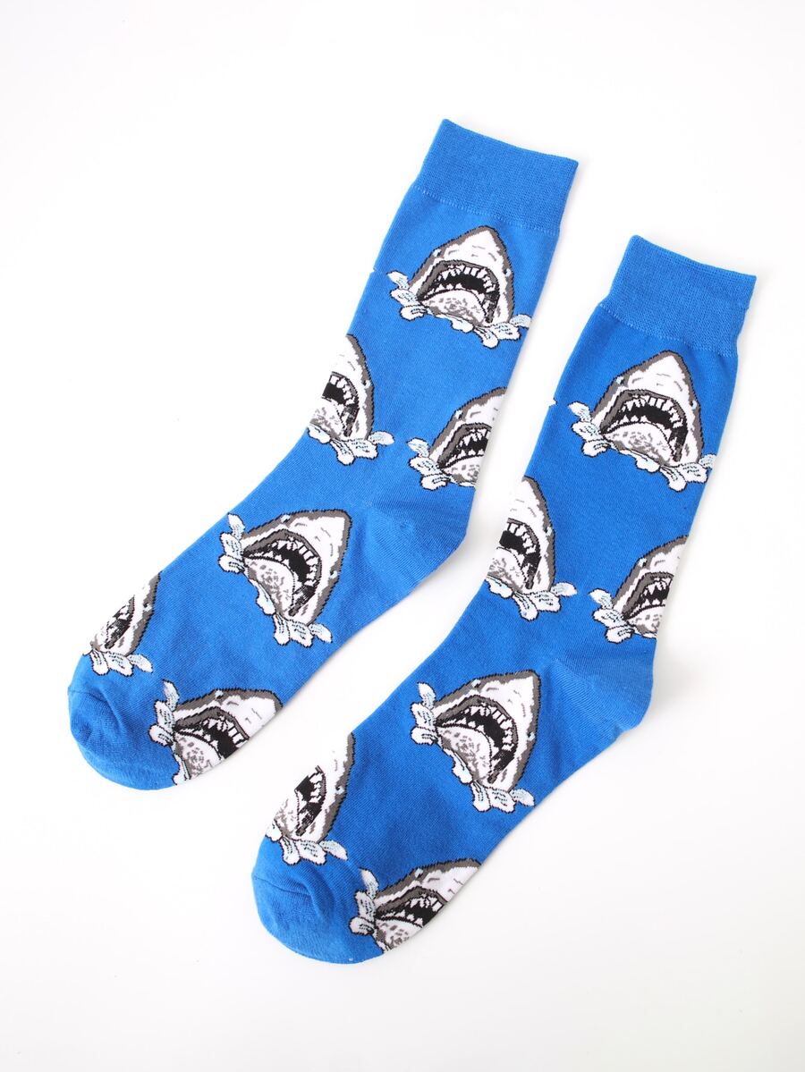 Calcetines de hombres con estampado de animal - Multicolor - Ver 1