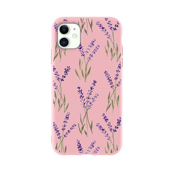 

Flower Print Phone Case, Pastel baby pink