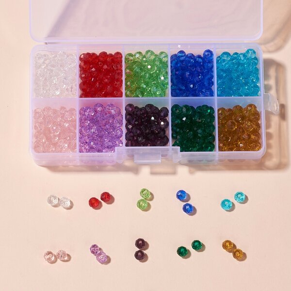 

1box Bead DIY Jewelry Accessory, Multicolor