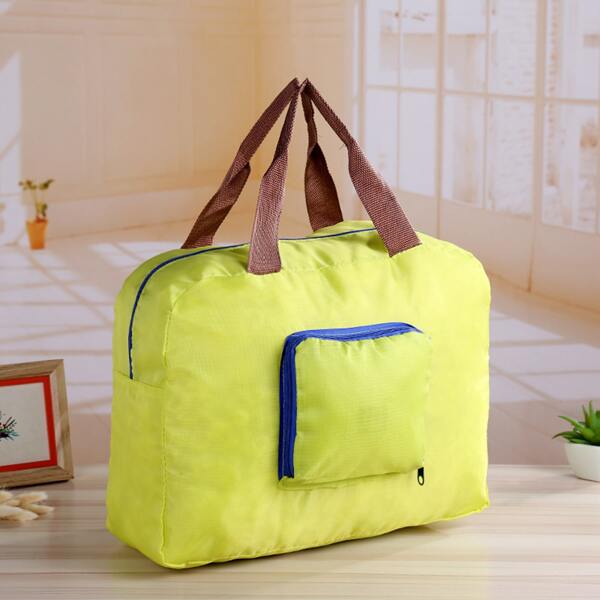 

1pc Portable Travel Storage Bag, Yellow