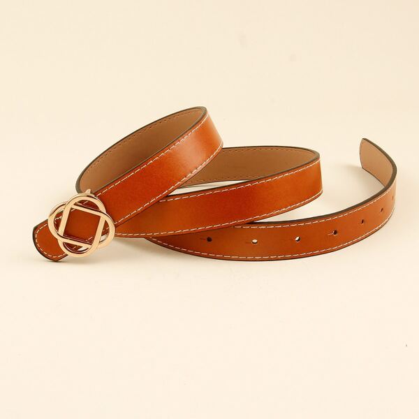 

Metal Buckle Belt, Brown