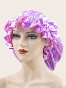 Mũ Ruched đơn giản - Màu tím hoa cà - Xem 1