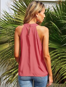 Top unicolore - Rose orangé - Voir 2