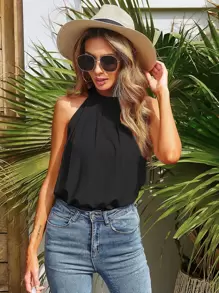 Top unicolore - Noir - Voir 5