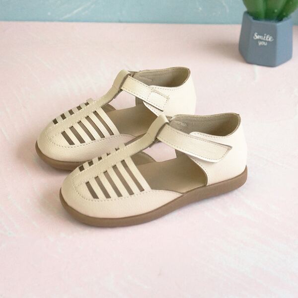 

Toddler Girls Ladder Cut-out Flats, Beige