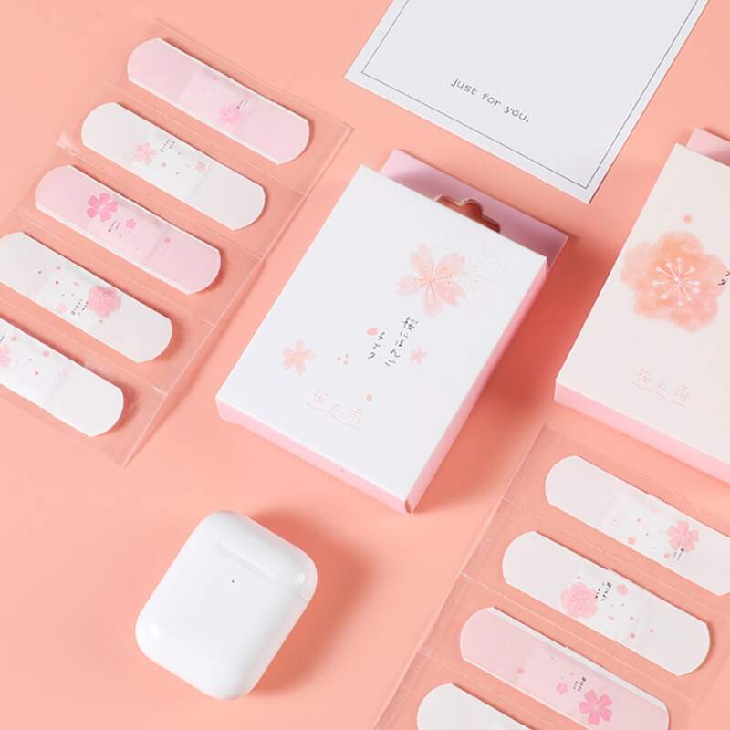 

1box 20pcs Random Adhesive Bandage, Pink