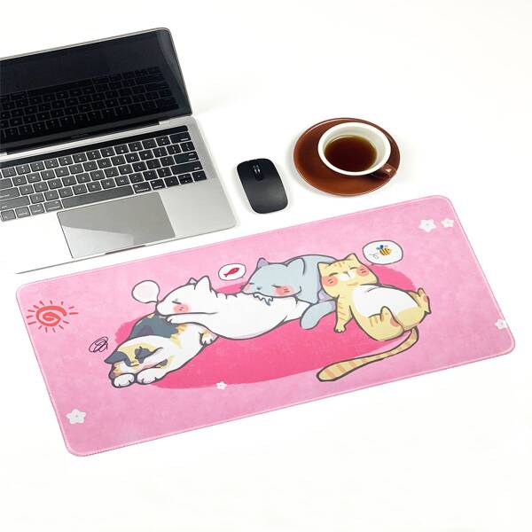

Cartoon Cat Mouse Pad, Multicolor