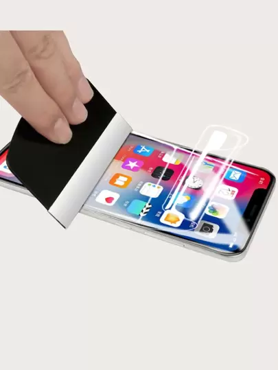 手机屏幕气泡去除器刮刀生日、家人、朋友礼物手机屏幕保护膜、手机配件防水钢化玻璃防震防摔防刮防指纹全覆盖