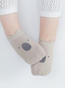 3雙嬰兒卡通圖案襪子