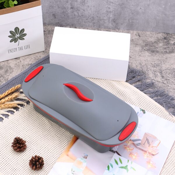 

1pc 9.5 Inch Cake Mold With Lid, Grey