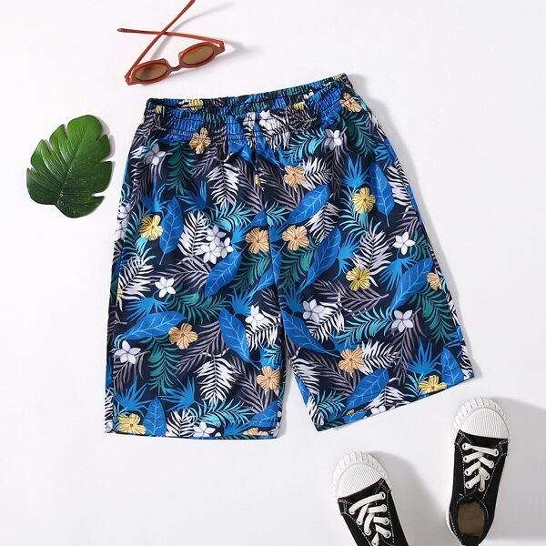 

Boys Tropical Print Shorts, Multicolor