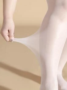 Plus Size Over The Knee Socks - White - View 4