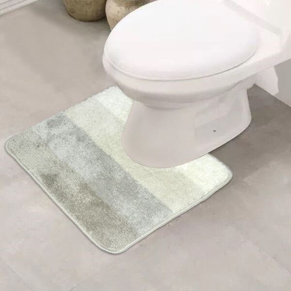 

Striped Pattern Closestool Mat, Multicolor