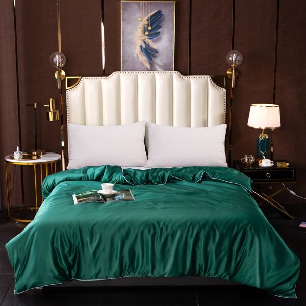 

Solid Color Duvet Cover Without Filler, Green