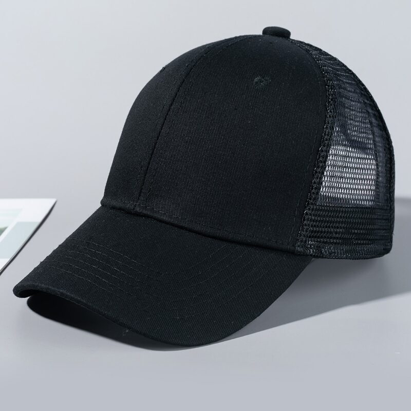 

Contrast Mesh Baseball Cap, Black