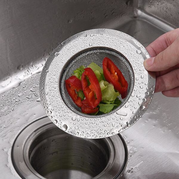 

1pc Stainless Steel Sink Filter, Silver