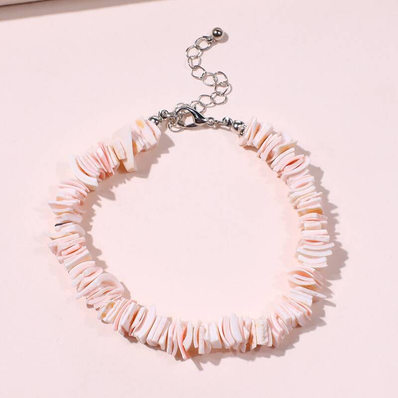 

Shell Charm Bracelet, Pink