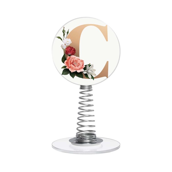 

Letter Graphic Spring Design Car Ornament, Multicolor