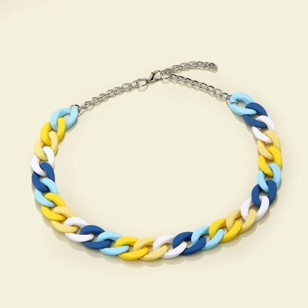 

Color Block Necklace, Multicolor