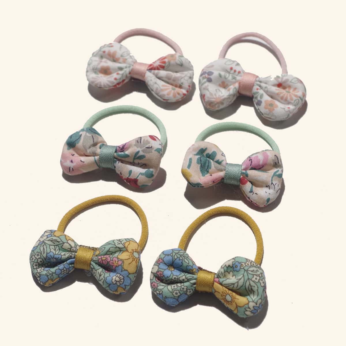 

6pcs Toddler Girls Bow Knot Hair Tie, Multicolor