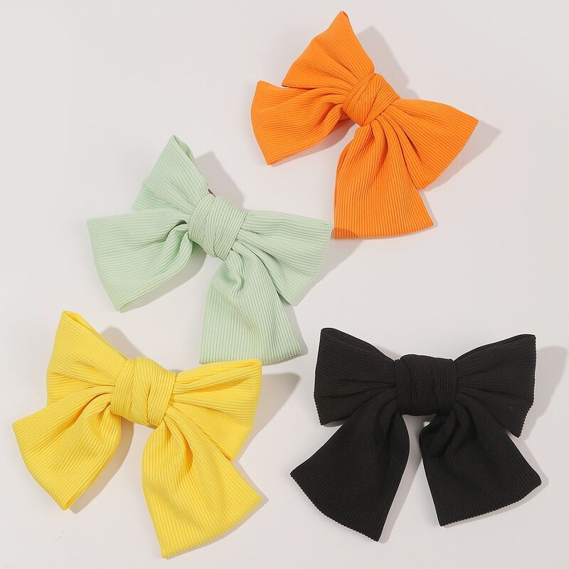 

4pcs Bow Knot Decor Hair Clip, Multicolor
