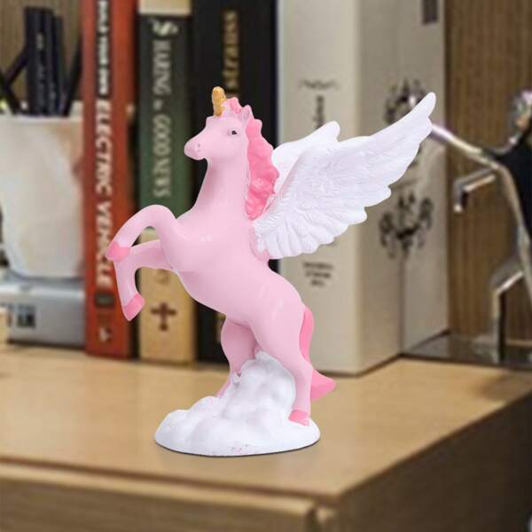 

1pc Unicorn Shaped Art Decoration, Pink
