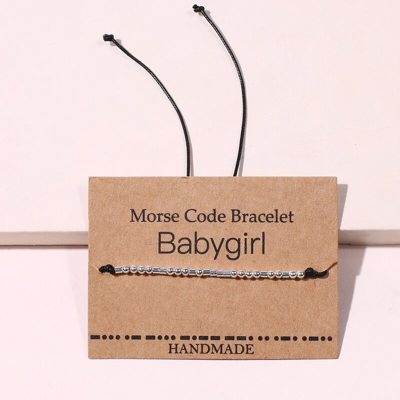 

Beaded Rope Bracelet, Black