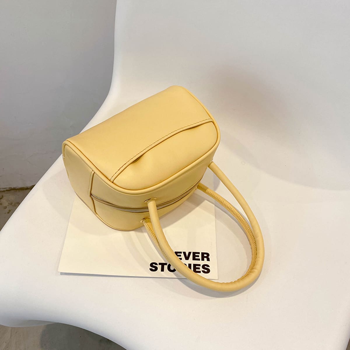 

Minimalist Satchel Bag, Yellow